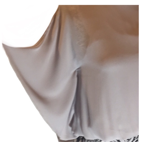 ALICE + OLIVIA DOLMAN BLOUSE KATIE GRAY SILK XS - Picture 3 of 8